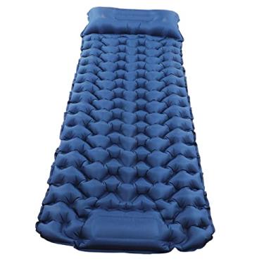 Imagem de Esteiras de Acampamento Autoinfláveis, Almofada de Dormir Dupla Portátil para Barraca, Colchão de Ar para Inflar o pé Com Bomba Embutida para Barraca, Bolsa de Armazenamento,