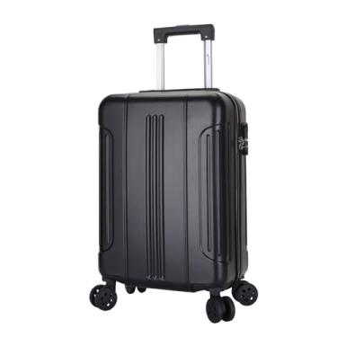 Imagem de Mala De Bordo ABS Cruzeiro Jabaquara 203 Cadeado Integrado Rodas Duplas Giro 360º Preta