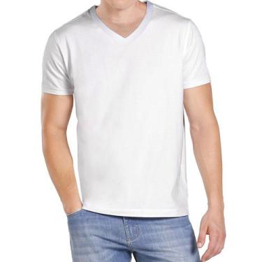 Imagem de Camiseta Aramis Pima Cosmo 2 Gola V Branco Masculino