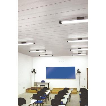 Imagem de Forro de Pvc 8mm X 20cm X 3m com 6m² por Caixa Permatti - caixa com 6 Unidade - Branco