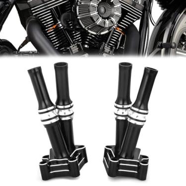 Imagem de TOPRAMETAL Para Harley Pushrod Lifter Block Covers Gauge CNC Twin Cam Electra Glide Ultra Classic Road Glide softail Fat Boy FLSTF Dyna Super Glide 07-14