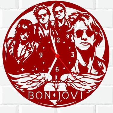 Imagem de Relógio Parede Vinil Lp Ou Mdf Bon Jovi Rock 2 - 3D Fantasy