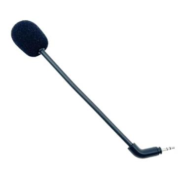 Imagem de NewTH Microfone de jogo de substituição para fones de ouvido de estúdio estéreo Turtle Beach Recon 500, microfone de voz cristalino com cancelamento de ruído removível, conector de 2,5 mm