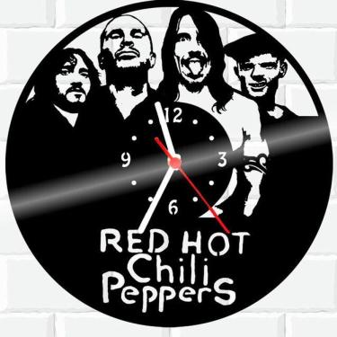 Imagem de Relógio Parede Vinil LP ou MDF Red Hot Chili Peppers 1