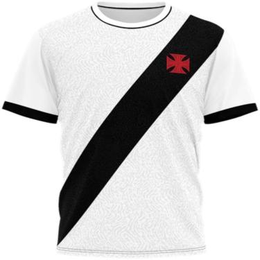 Imagem de Kit Mini Craque Toy Camiseta e Bermuda Braziline Vasco  - Preto/branco-Unissex
