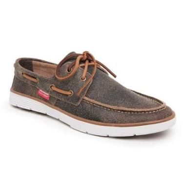 Imagem de Dockside Casual Sapato Mocassim em Couro Café-Masculino