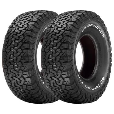 Imagem de Jogo 2 Pneus BFGoodrich Aro 17 All Terrain T/A KO2 LT 265/70R17 112/109S 8 Lonas - Letras Brancas