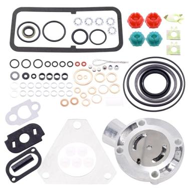 Imagem de OXCANO Conjunto de reparo de bomba de injeção 7135-110 placa final de substituição de peças de trator para Delphi Lucas CAV DPA Kit de junta de reconstrução Placa de extremidade compatível com Ford