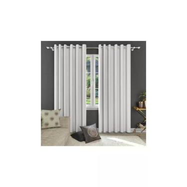 Imagem de Cortina Donna 400x250cm Vitalle Plano Blackout Branco