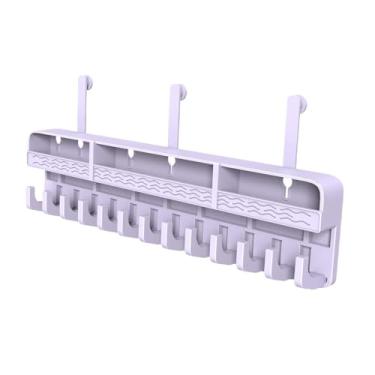 Imagem de menolana Cabide para extensão de cabelo, expositor de extensão de cabelo, suporte para cabelo à prova d'água, ferramenta de modelagem de perucas, para secar e, Tolet