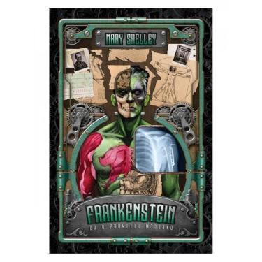 Imagem de Frankenstein Ou O Prometeu Moderno - Edição De Luxo: Reserva De Verniz, Alto Relevo, Fitilho, Cabece