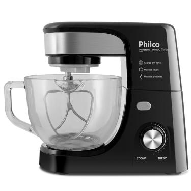 Imagem de Batedeira Planetária PHP500 700W Turbo Glass Philco - Preto