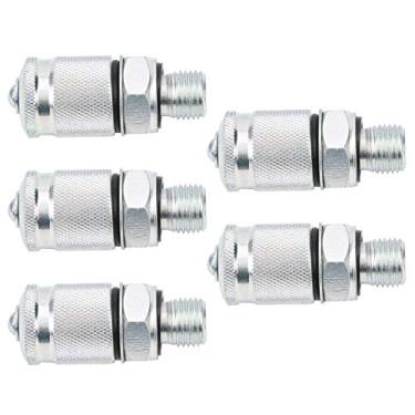 Imagem de Adaptador de Teste Hidráulico 5pcs Adaptador de Teste Hidráulico Resistência de Temperatura Conectores de Acoplamento de Teste de Rosca Pressão, Adaptador de Teste Hidráulico