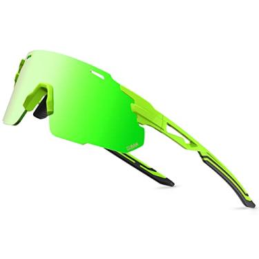 Imagem de BLBAN Óculos de sol de ciclismo para homens e mulheres, óculos de sol esportivos de mountain bike para andar de bicicleta e motocicleta, armação inquebrável TR90