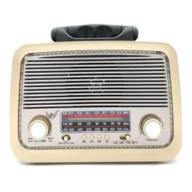 Imagem de Caixa De Som Radio Retro Bluetooth Am/Fm/Sd/Usb /110V/220V - Altomex