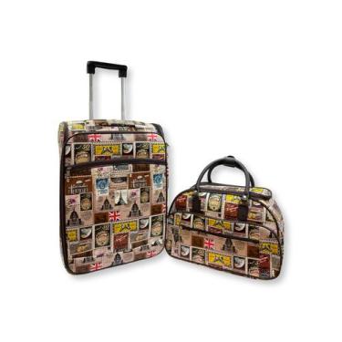 Imagem de Kit Mala de Viagem Executiva Padrão Bordo - Prime InBox, Marrom