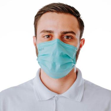 Imagem de Máscara Descartável Adulto Tripla Antiviral 24 Horas Proteção - 50 Uni