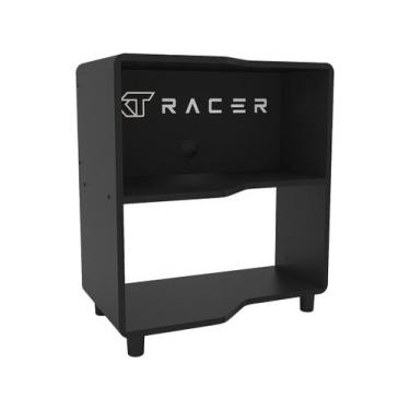 Imagem de Estante Gamer 1 Prateleira XT Racer Force One Preto e Branco, Preto e 