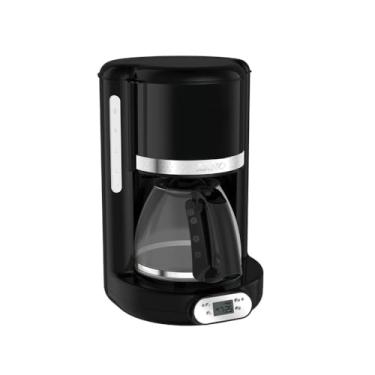Imagem de Cafeteira Elétrica Arno Soleil Preta 1,25L SPFC, Design Retrô, Programável, Corta Pingos, Jarra de Vidro, 110V