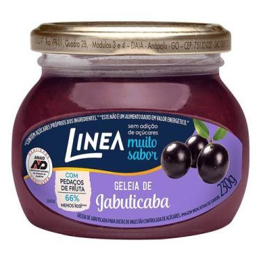 Imagem de Geléia Linea Jabuticaba Vidro Sem Glúten Com Pedaço de Fruta 230G