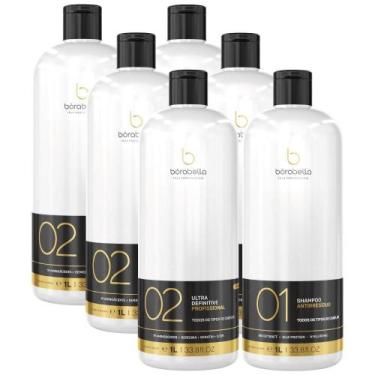 Imagem de 03 Kit Borabella Escova Progressiva 19 Aminoacidos 2X1000Ml