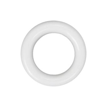 Imagem de Argola 35mm Branca Plástico Para Artesanato 10 Unidades - Russo Art
