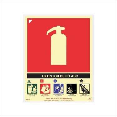 Imagem de Placa de Sinalização Extintor Classe ABC - Sig Sinalizações