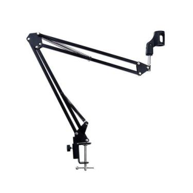 Imagem de Suporte Mesa Articulado Para Microfone Studio Rádio - Centrão