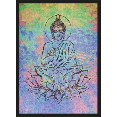 Imagem de Quadro Decorativo Budismo Buda Chácras Com Moldura G13 - Vital Quadros