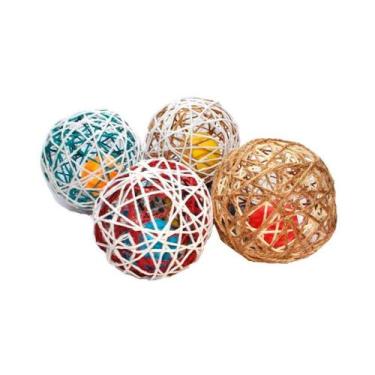 Imagem de Brinquedo Plumas e Penas Globinho para Gatos - Cores Sortidas