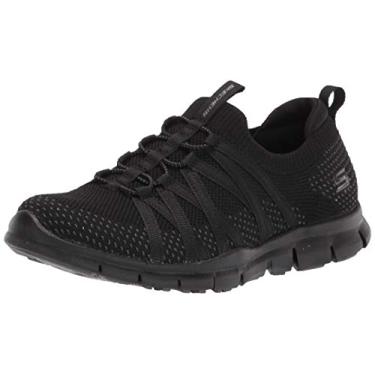 Imagem de Skechers Tênis feminino de cano baixo, Preto, 8.5 Wide