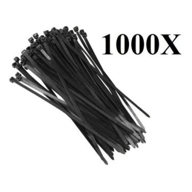 Imagem de 1000  Cinta Plastica Nylon 10cm X 2,5mm Preta Hellermann - Bestfer