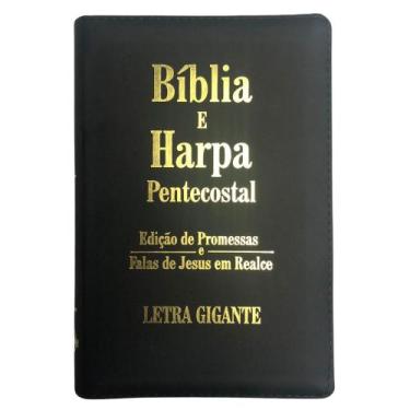 Imagem de Bíblia e Harpa Pentecostal RC - Letra Gigante - C/ Zíper - Capa Luxo P