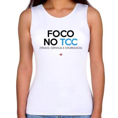 Imagem de Regata Feminina Foco no TCC (Truco, Cerveja e Churrasco) - Foca na Mod