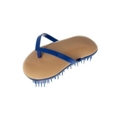 Imagem de Escova de Cabelo Capuccino e Azul  - Escova para Desembaraço de Cabelo
