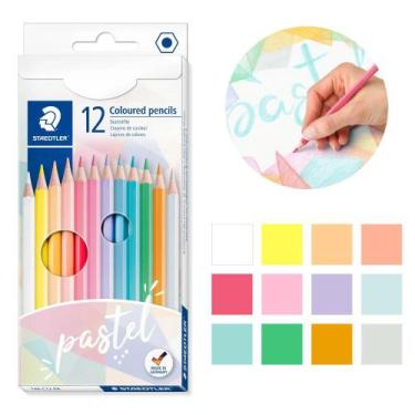Imagem de Lápis de Cor Staedtler com 12 Cores Pastéis 146 C12 PA
