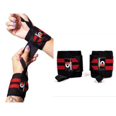 Imagem de Par de Munhequeira CARBONFIT, Vermelho