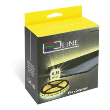 Imagem de Fita Led Flexível+conversor 110/220v 4,8w Luz Amarela/quente - Led Lin