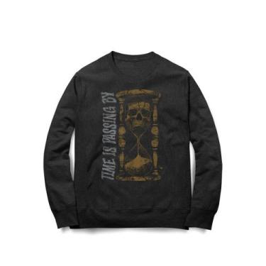 Imagem de Moletom Time Is Passing By Studio Geek, P, Preto