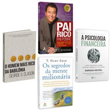 Imagem de Kit 4livros, Pai Rico, Pai Pobre + O Homem Mais Rico da Babilônia + Os