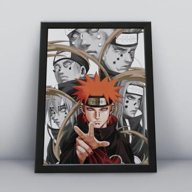 Imagem de Quadros Decorativa de Parede para quarto e sala tema Akatsuki Naruto S