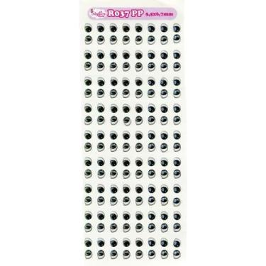 Imagem de Cartela De Olhos Resinados Styler Biscuit R037 PP - 5,5 X 6,7mm