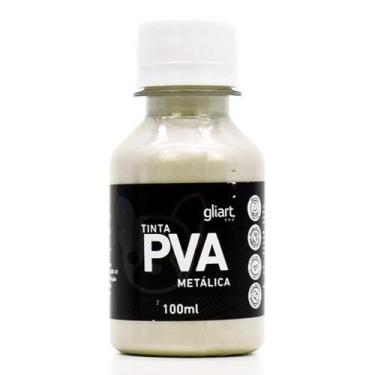 Imagem de Tinta PVA Metálica 100ml - Gliart, 136 OFF WHITE