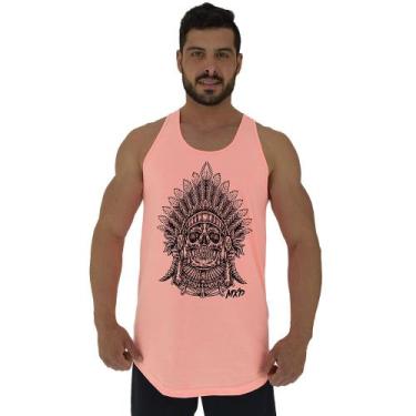 Imagem de Regata Longline Estampada Masculina MXD Conceito Caveira Apache, G, La