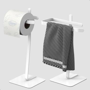Imagem de Porta Papel Higiênico de Chão e Porta Toalha Lavabo Oslo.S - CromoShop