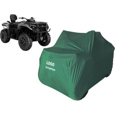 Imagem de Capa Quadriciclo Com Logo Can-Am Outlander Max Xt 700 - Mz, Verde
