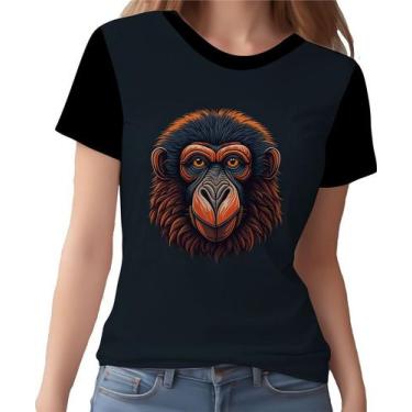 Imagem de Camisa Camiseta Babuino Macaco Gorila Face Animais Selva 3 - Enjoy Sho