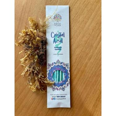 Imagem de Incenso Natural de Vareta Cristal Azul - ERVAS DE GAYA
