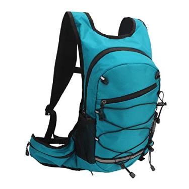 Imagem de Mochila de Bicicleta, Mochila Dobrável à Prova D'água de Ultra Nylon para Mountain Bike, Mochila de Hidratação para Ciclismo Ao Ar Livre e Caminhadas (Azul)