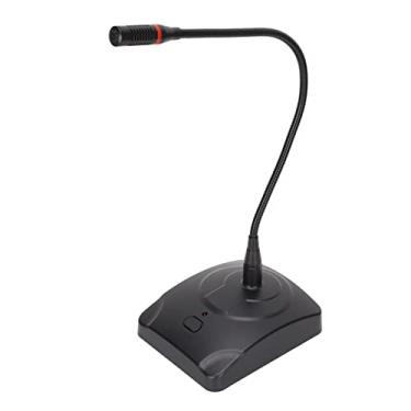 Imagem de Microfone condensador com pescoço flexível, indicador LED, cabo XLR, padrão polar cardioide para transmissão de podcasts e uso de áudio de computador
